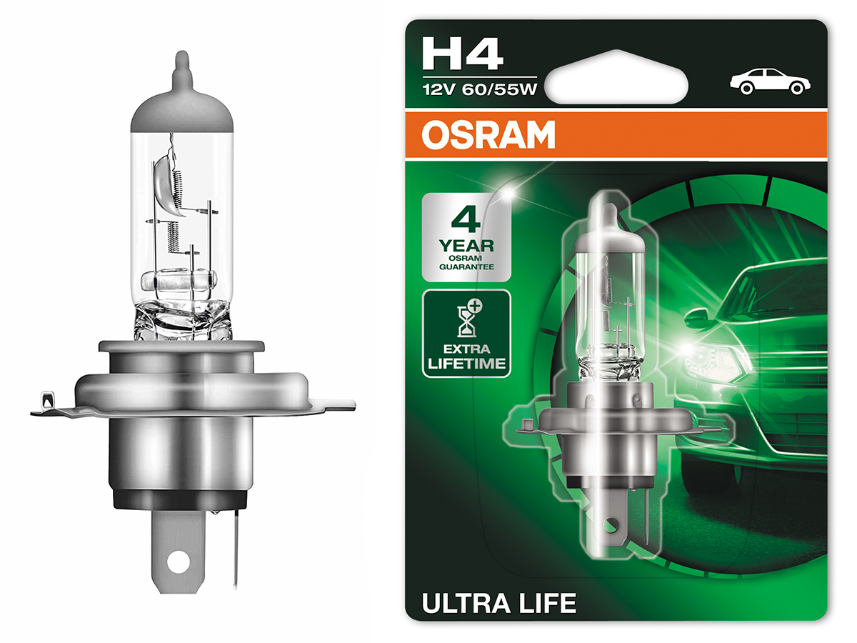 OSRAM Żarówka H4 ULTRA LIFE 4 Lata Gwarancji 64193ULT za 14 99 zł z