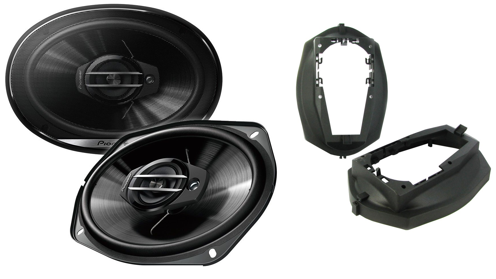 Pioneer TS G6930F Głośniki samochodowe 6x9 dystanse BMW 3 E36 tył