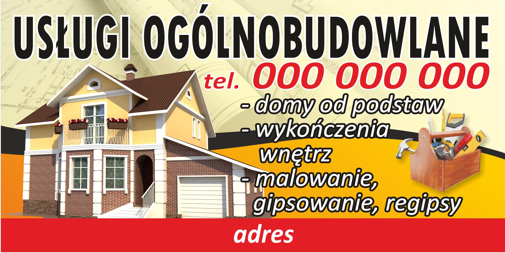 Baner Firma Budowlana Us Ugi Budowlane Projekt M Cena Opinie