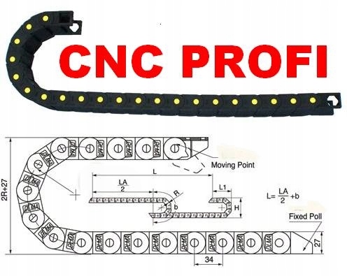 Prowadnik Kabli Prowadnice Przewod W Cnc X Mm