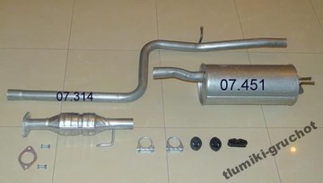 Глушник труба + трубопровід Fiat Doblo 1.9 JTD TD