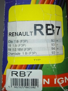 ПРОВОДА ЗАЖИГАНИЯ JANMOR RB7 RENAULT CLIO 19