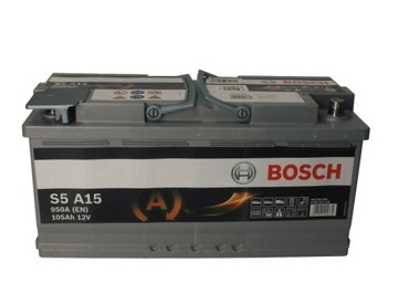 Аккумулятор BOSCH SILVER S5 105AH 950A P + START AGM