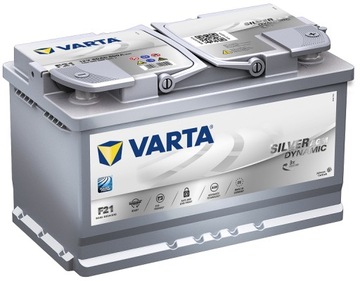 Акумулятор VARTA, AGM F21 START STOP 80Ah, 800A