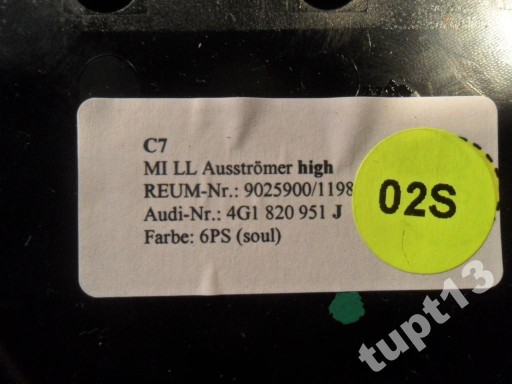AUDI A6 4G0 центральный дефлектор 4G1820951J - 2