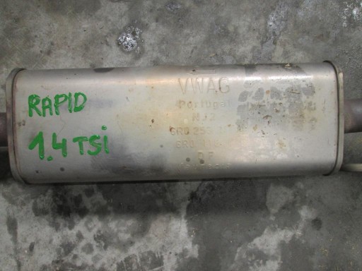 Глушник вихлопних газів Skoda Rapid 1.4 TSI - 2