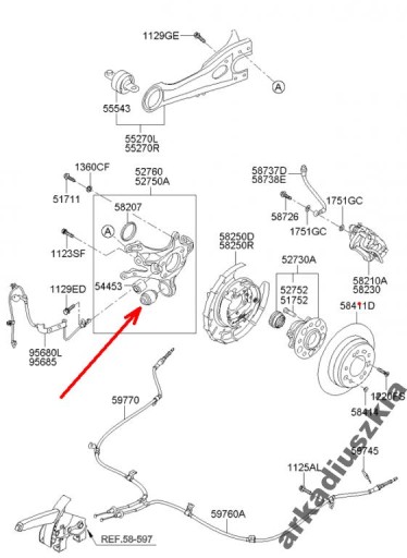 Задняя втулка кроссовера Kia Ceed Sportage Hyundai i30 - 2