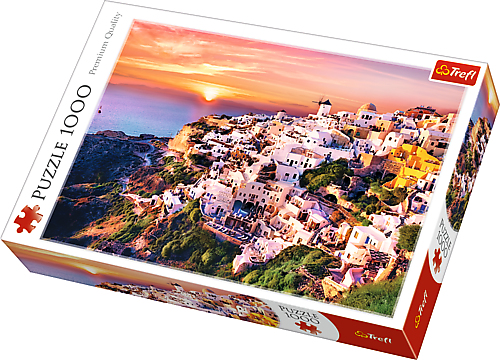 

Trefl Puzzle 1000 Zachód słońca nad Santorini