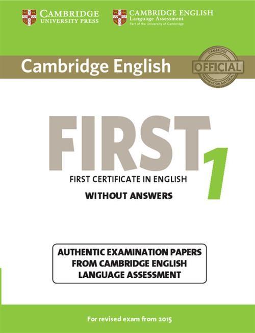 

Cambridge English First 1 Authentic examination