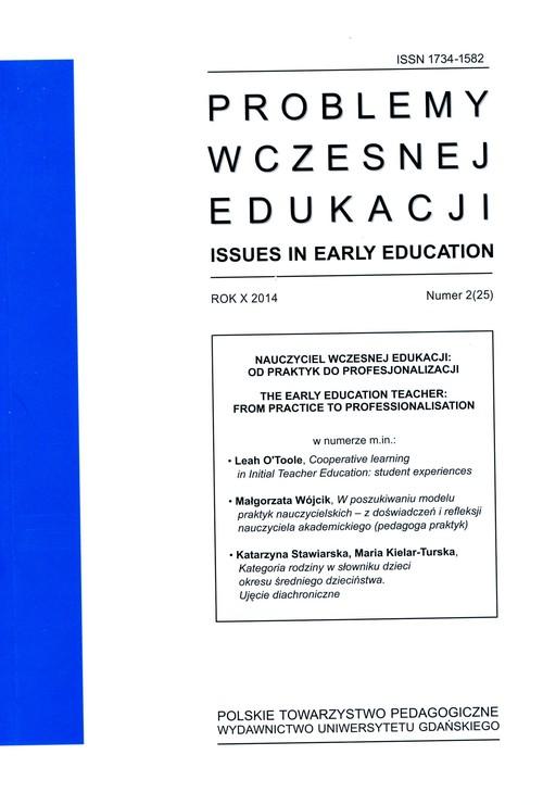 

Problemy wczesnej edukacji Nr 2 2014 rok