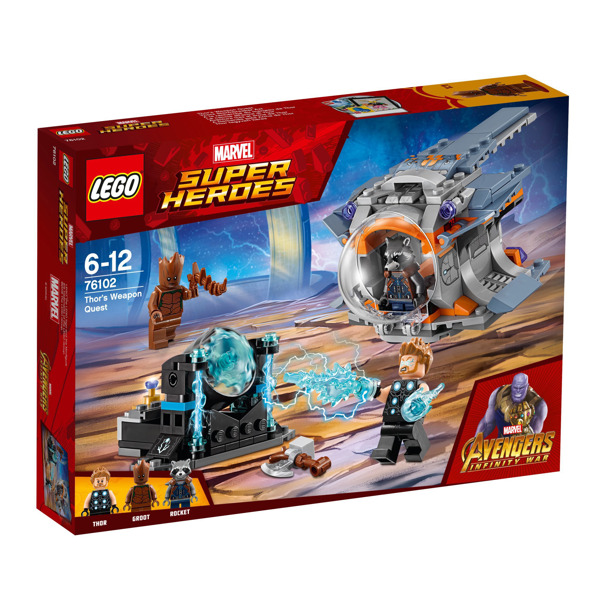 Lego Marvel Heroes 76102 Hledání Thorových zbraní