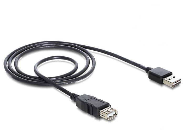 Kabel Delock 83370 czarny 1 m