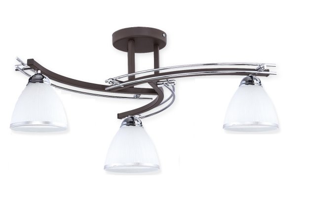 Lampa Sufitowa Żyrandol 06 3xE27 Klosze Szklane