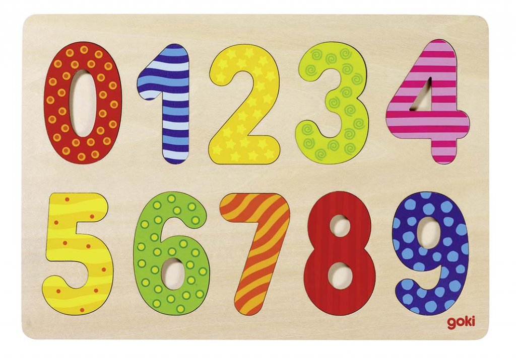 

Puzzle Cyfry układanka Kolorowe Cyferki Goki