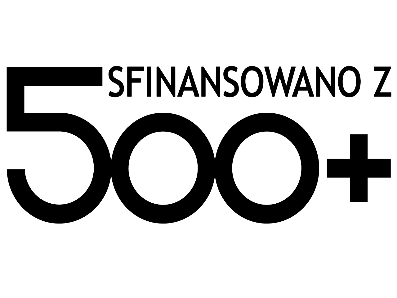 

Naklejka na samochód Sfinansowano Z 500+ na auto