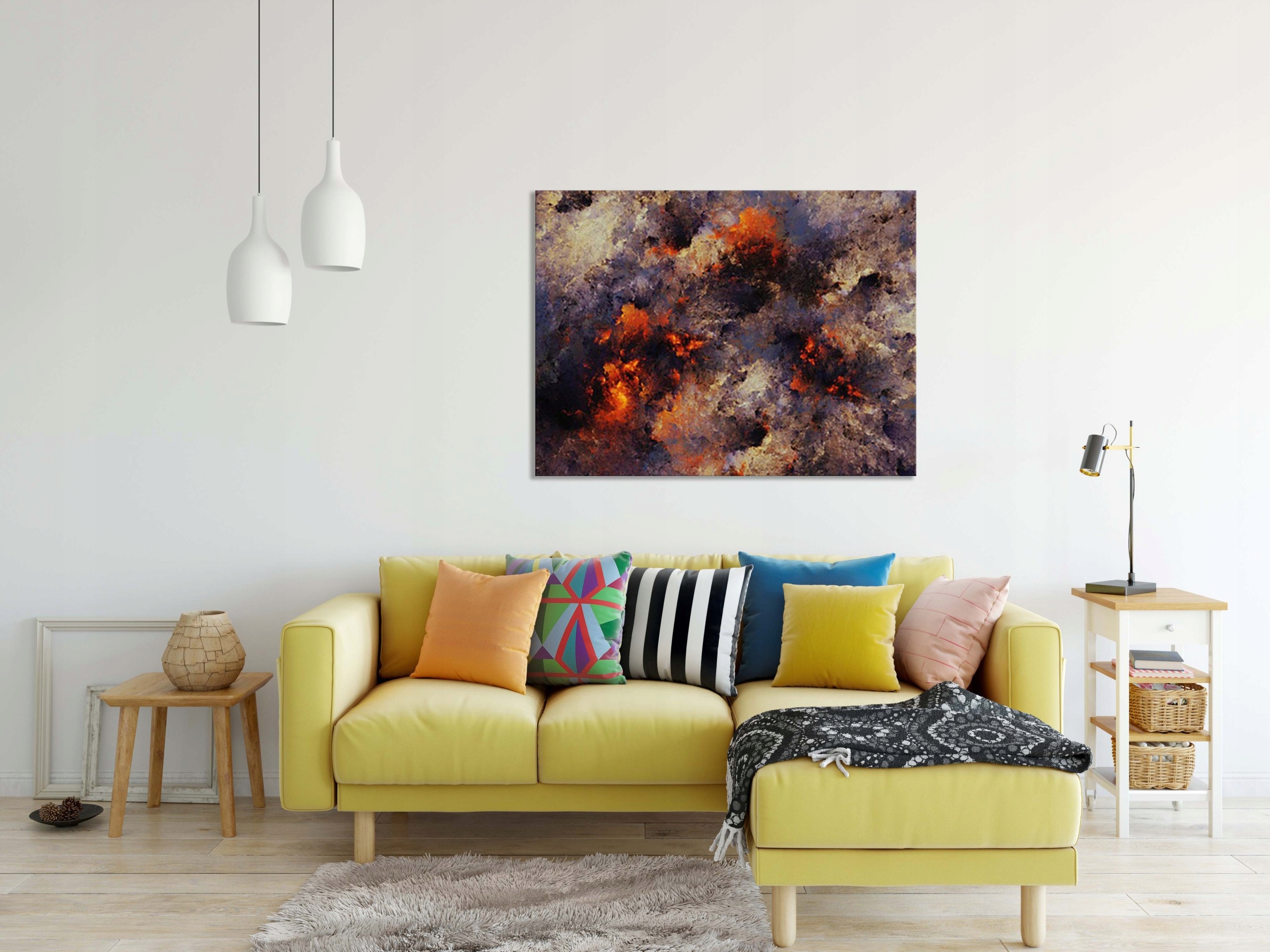 OBRAZ na płótnie ABSTRAKCJA 93960474 120x80 WZORY Wysokość produktu 80 cm