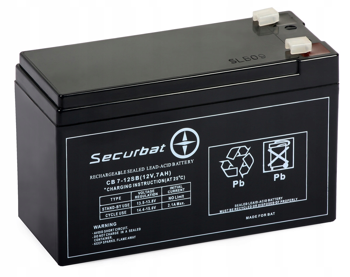 

Akumulator Securbat Cb 7-12 Sb (12V, 7 Ah)