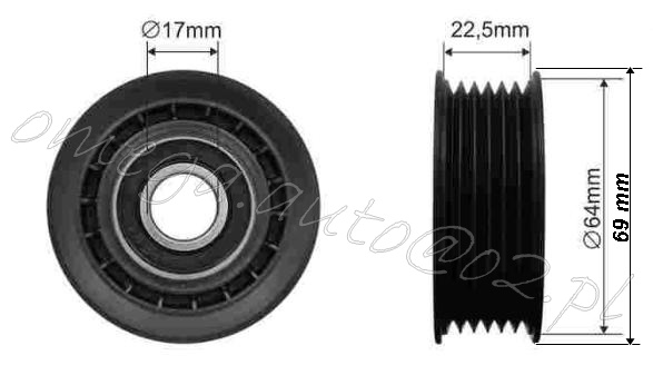 ROLKA PASKA KLINOWEGO SPRINTER CDI Numer katalogowy części 03-265