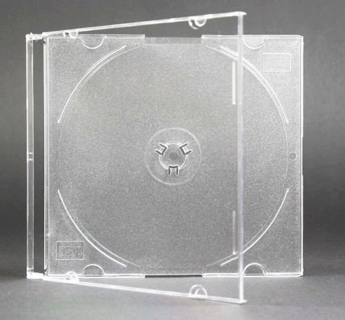 CD / DVD slim Box 25pcs прозрачный тип тонкий корпус