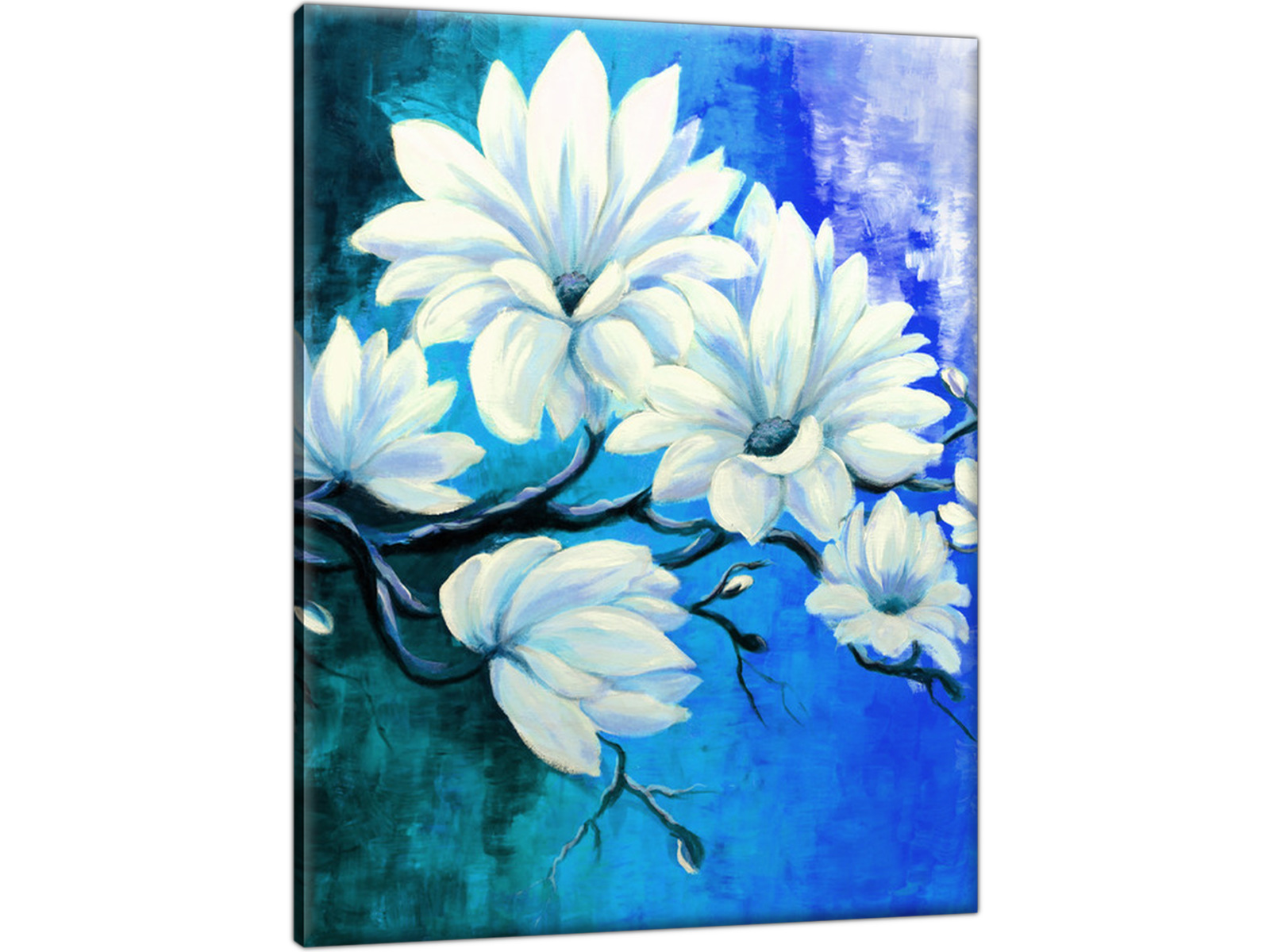 

Magnolie Kwiaty 60x75 cm Obraz do salonu Tryptyk
