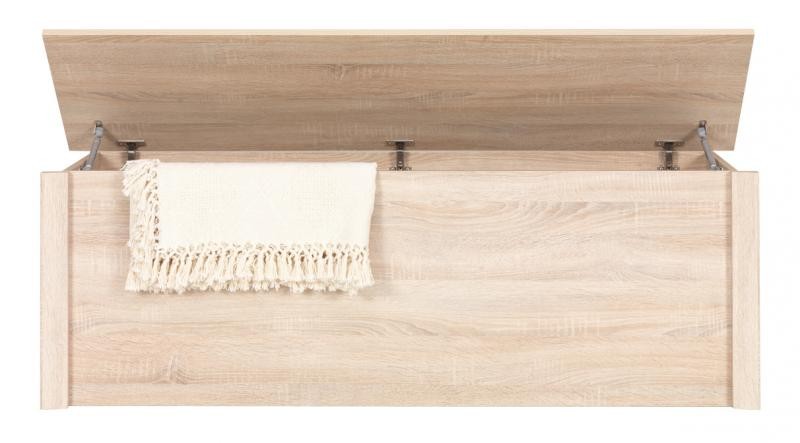 Skrzynia na pościel dąb sonoma czekolada F19 Marka inna