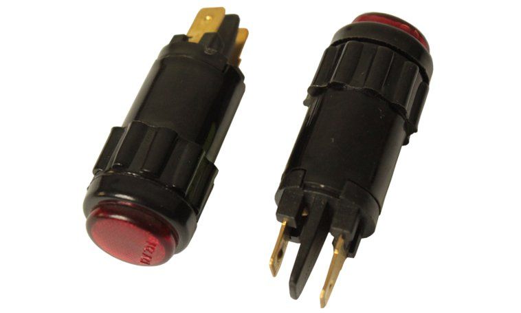 

Lampka kontrolna uniwersalna czerwona średn. 15mm
