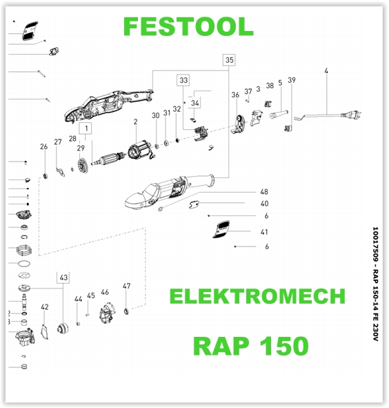 LEŠTIČKA FESTOOL ROTOR RAP 150 200355 Kód výrobcu 200355