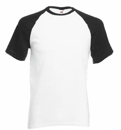 

Koszulka T-shirt Baseball White/Black S