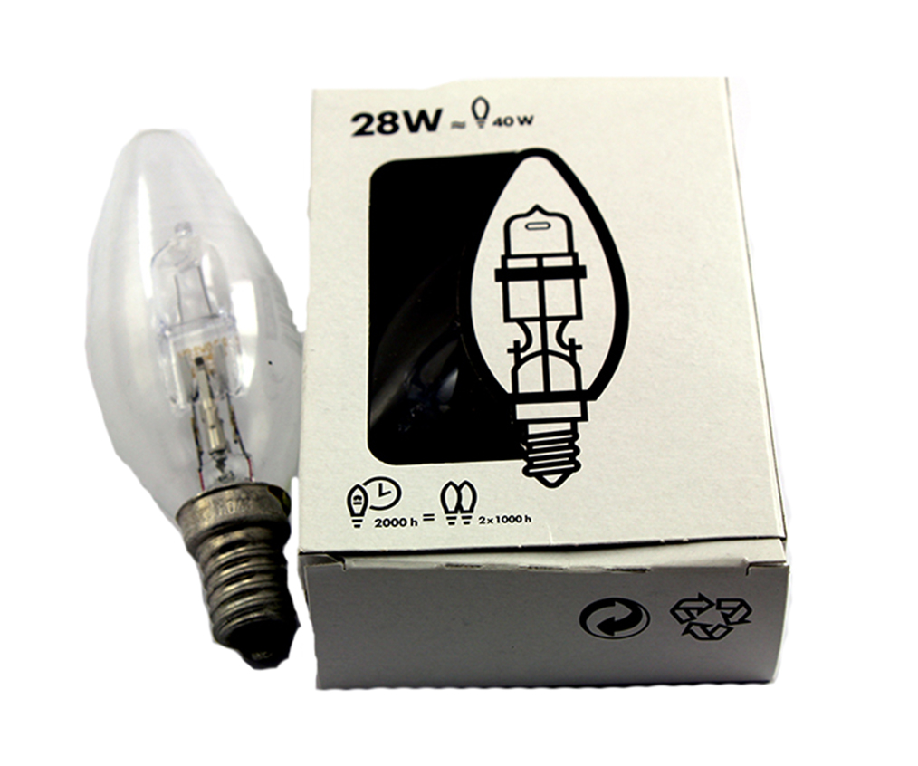 

Żarówka Świecowa Halogen Ikea 28W E14 2-PAK 230V