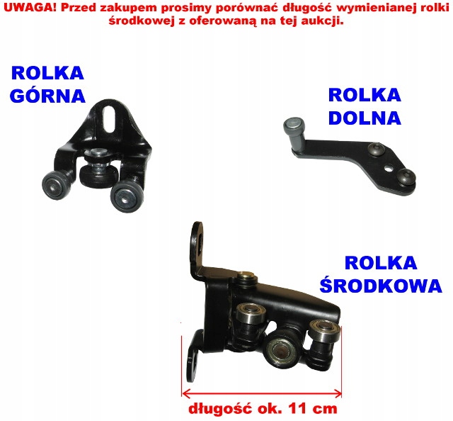 FORD TRANSIT ROLKA DRZWI PRZESUWNYCH KPL ZESTAW Quality of parts according to GVO Z replacement