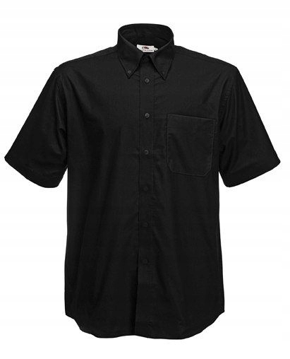 

Men Oxford Short Sleeve Shirt Black M