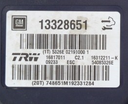 НАСОС ABS OPEL INSIGNIA 13328651