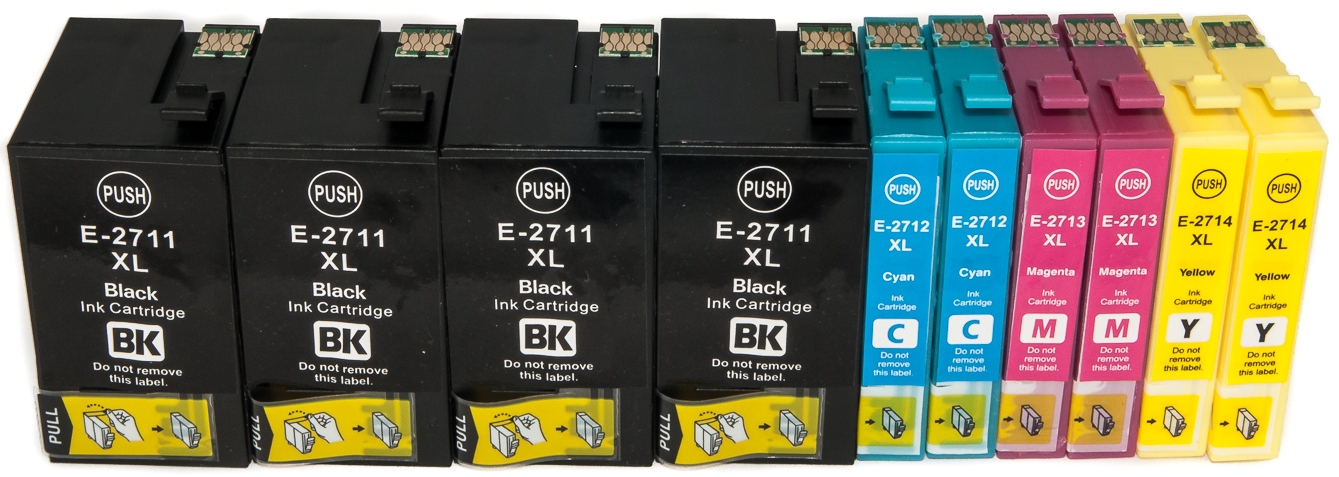 

10x Tusze Do T2711 27XL WF-3620 WF-3640 7110 7610