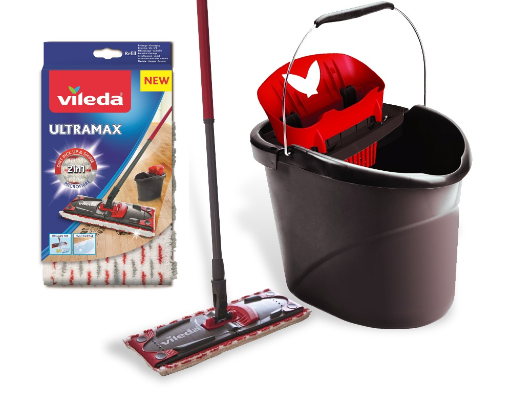 

Zestaw Ultramax Vileda Mop +Wiadro +Zapasowy Wkład