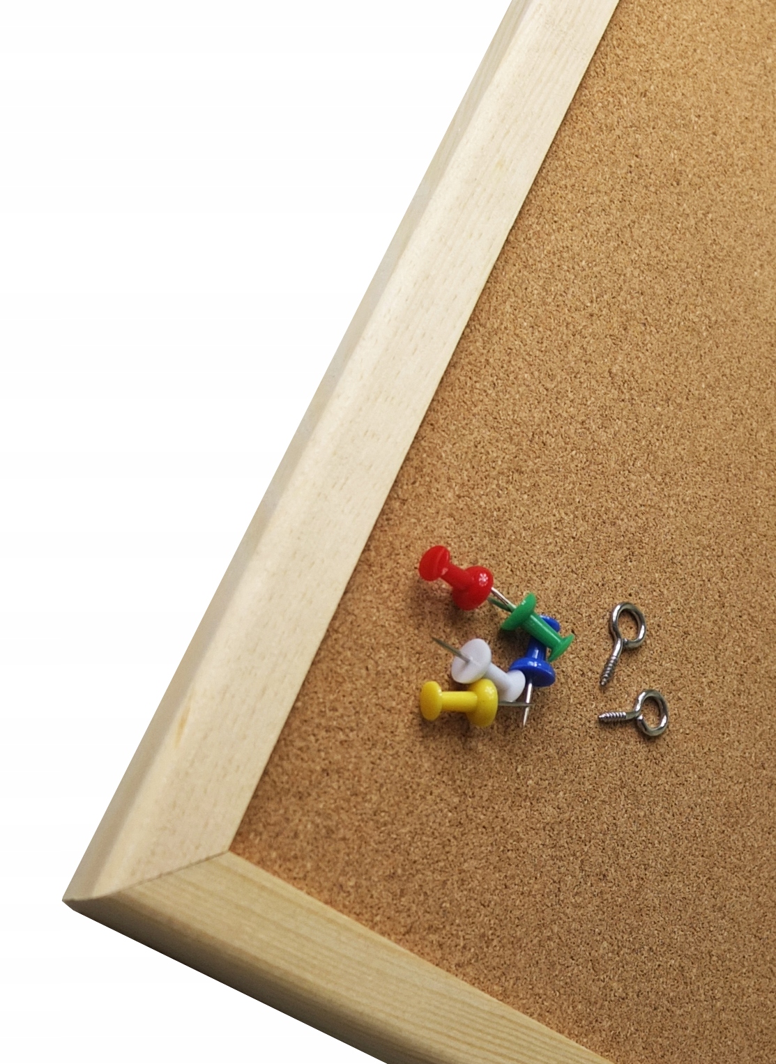 Tablica korkowa drewniana 50x40 MEMOBOARDS pinezki Kod producenta MTC050040.00.01.10