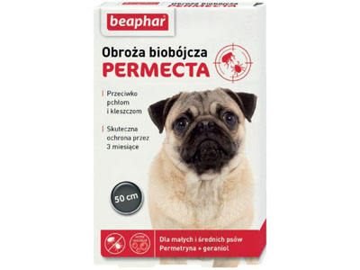 

Beaphar Permecta Dog S 50cm obroża biobójcza psy