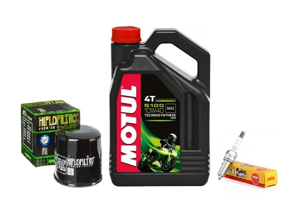 OLEJ MOTUL FILTR OLEJU ŚWIECE KAWASAKI ER-6N 650 !