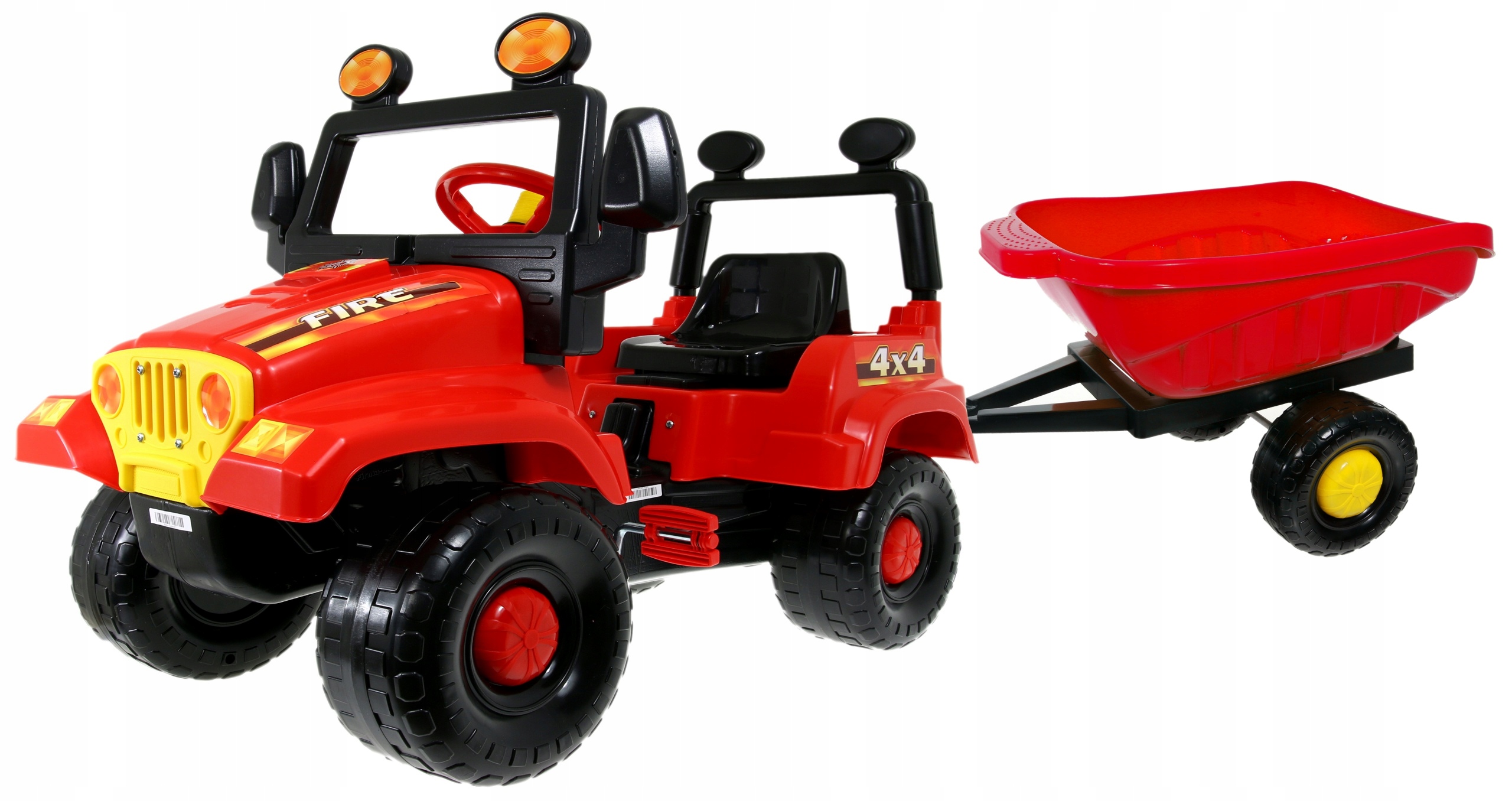 POLSKI POJAZD AutOJEEP NA PEDAŁY + PRZYCZEPKA EAN 5904913543409