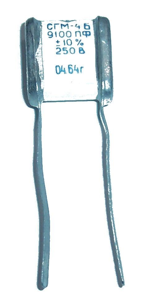 

Kondensator Mikowy SGM-4 _ 9,1nF 250V Silver Mica