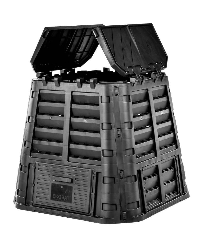 ECOSMART 480L COMPOSTER BLACK - НОВА МОДЕЛЬ Ширина (більш коротка сторона підстави) 89 см