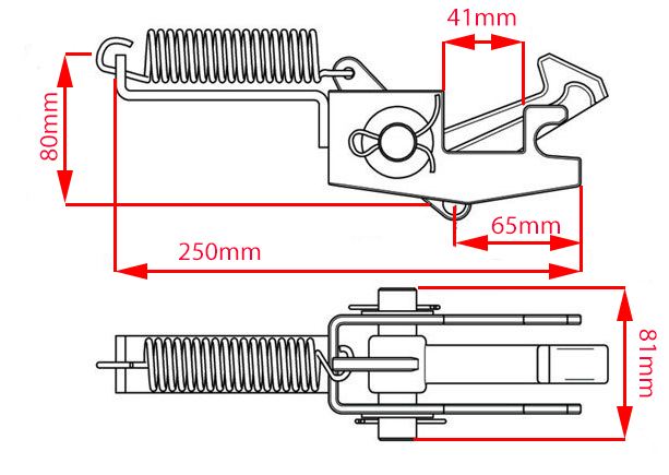 AUTOMAT TYLNEJ BURTY KIPRA WYWROTU 3,5 T + UCHWYT Marka SM