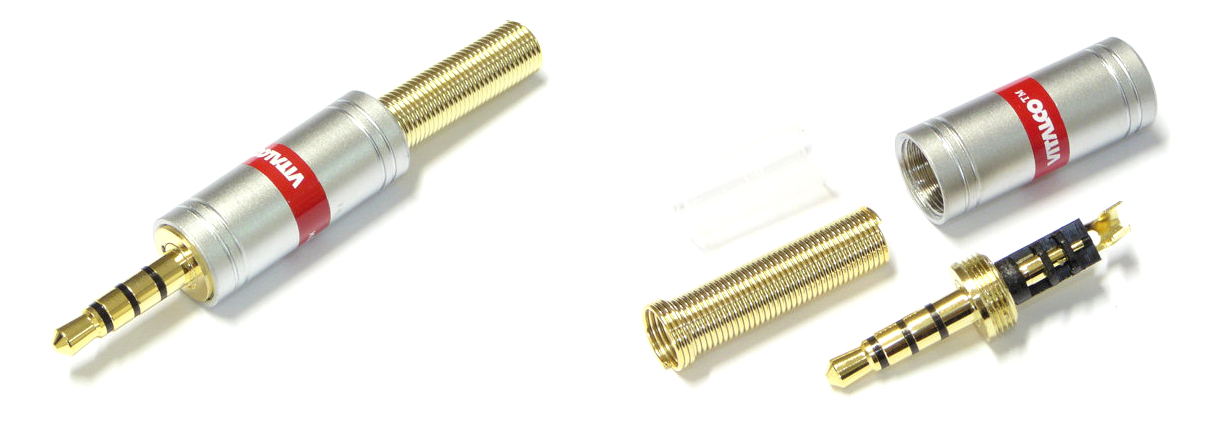 

Wtyk 3.5mm Mały Jack Stereo 4 Polowy