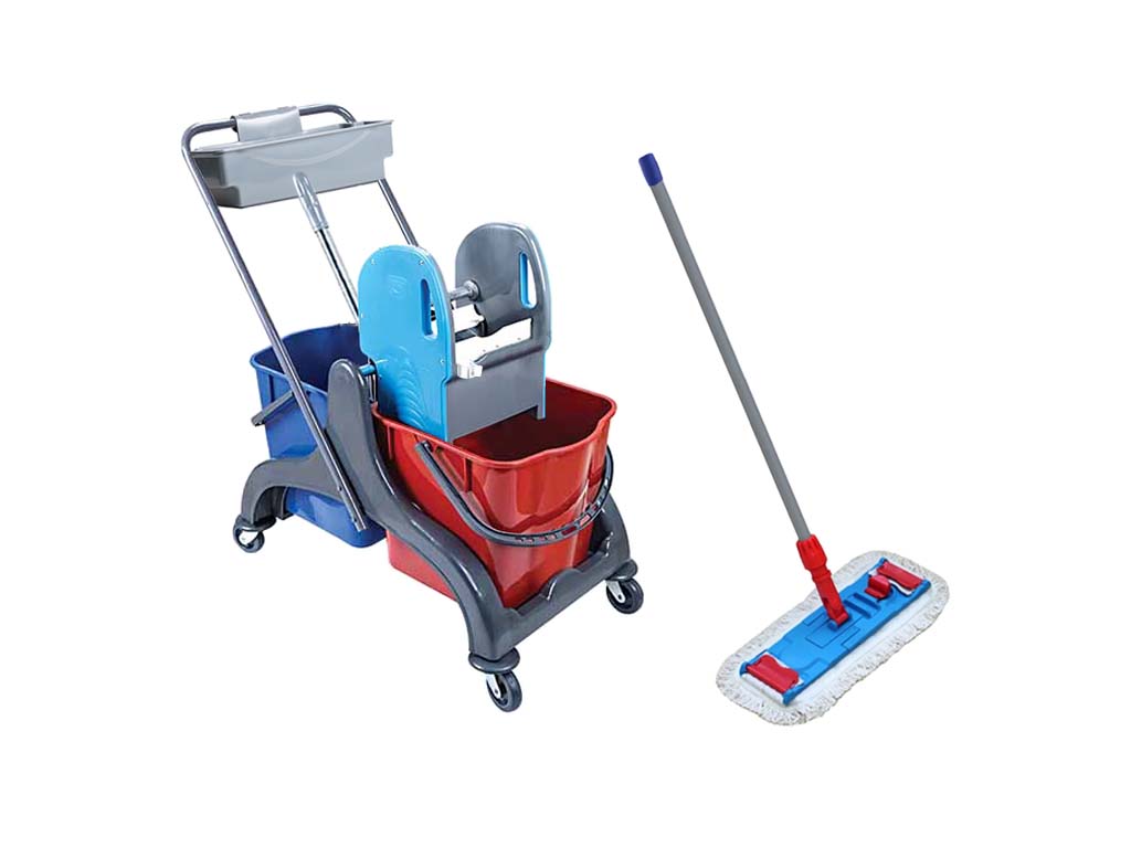 

Wózek Zestaw do sprzątania Saturn 2X20L + Mop 50cm