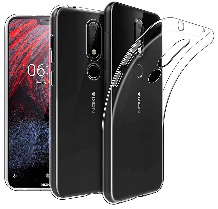 

Etui Silikon do Nokia 5.1+ Plus Szkło Hartowane