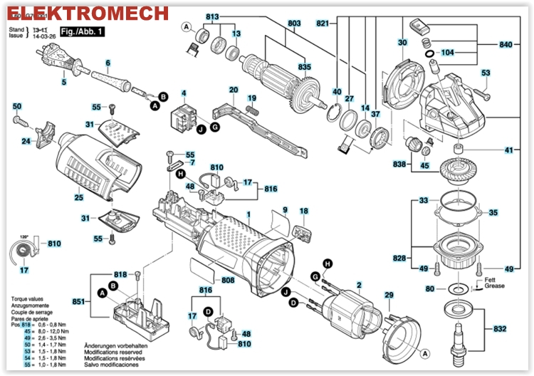 BOSCH ROTOR GWS 14-150 Ci 14-125 CiT 15-150 Iná značka