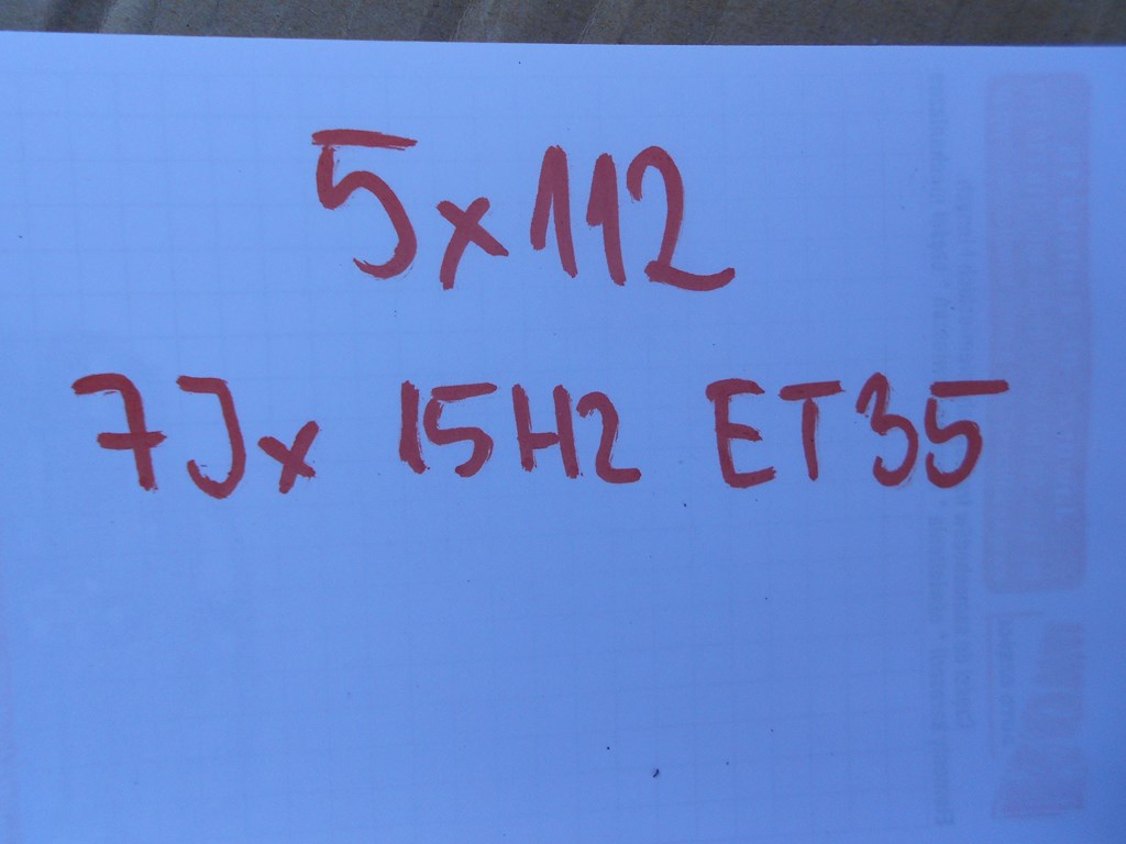 disc aluminium 5x112 ET35 15"