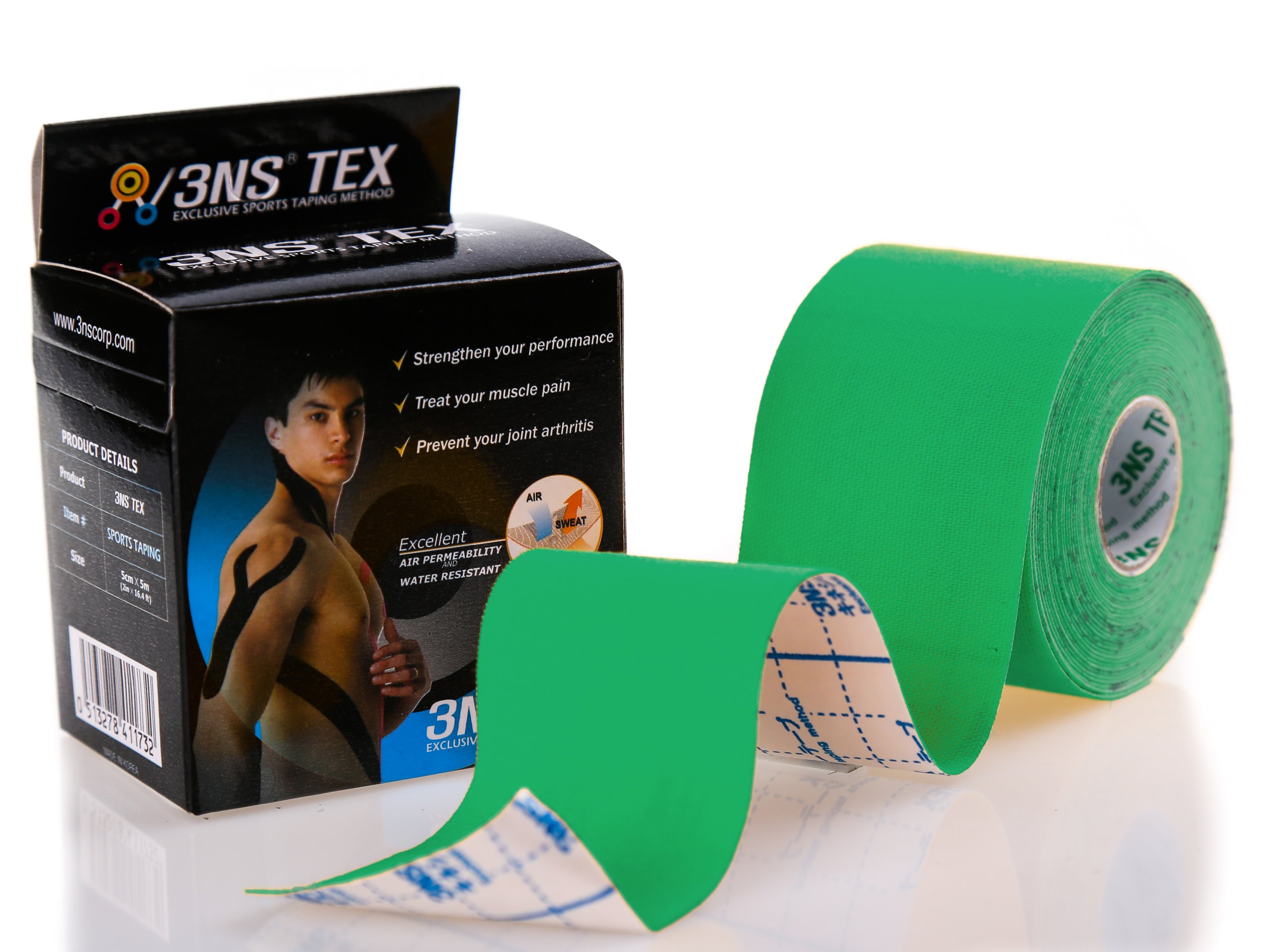 

Taśma 3NS Tape Kinesiology taping kinesio zielony