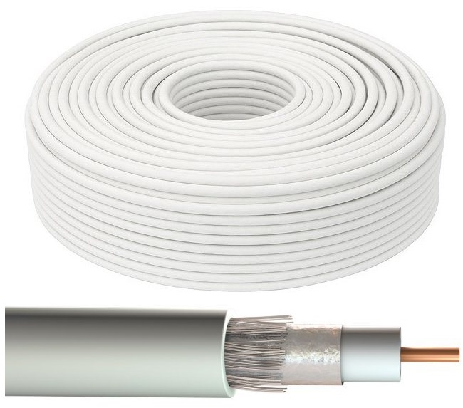

Kabel Przewód Koncentryczny Antenowy Tv RG6 100m