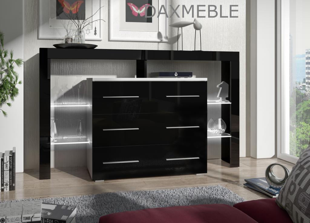 Komoda na wysoki połysk, LED GRATIS!