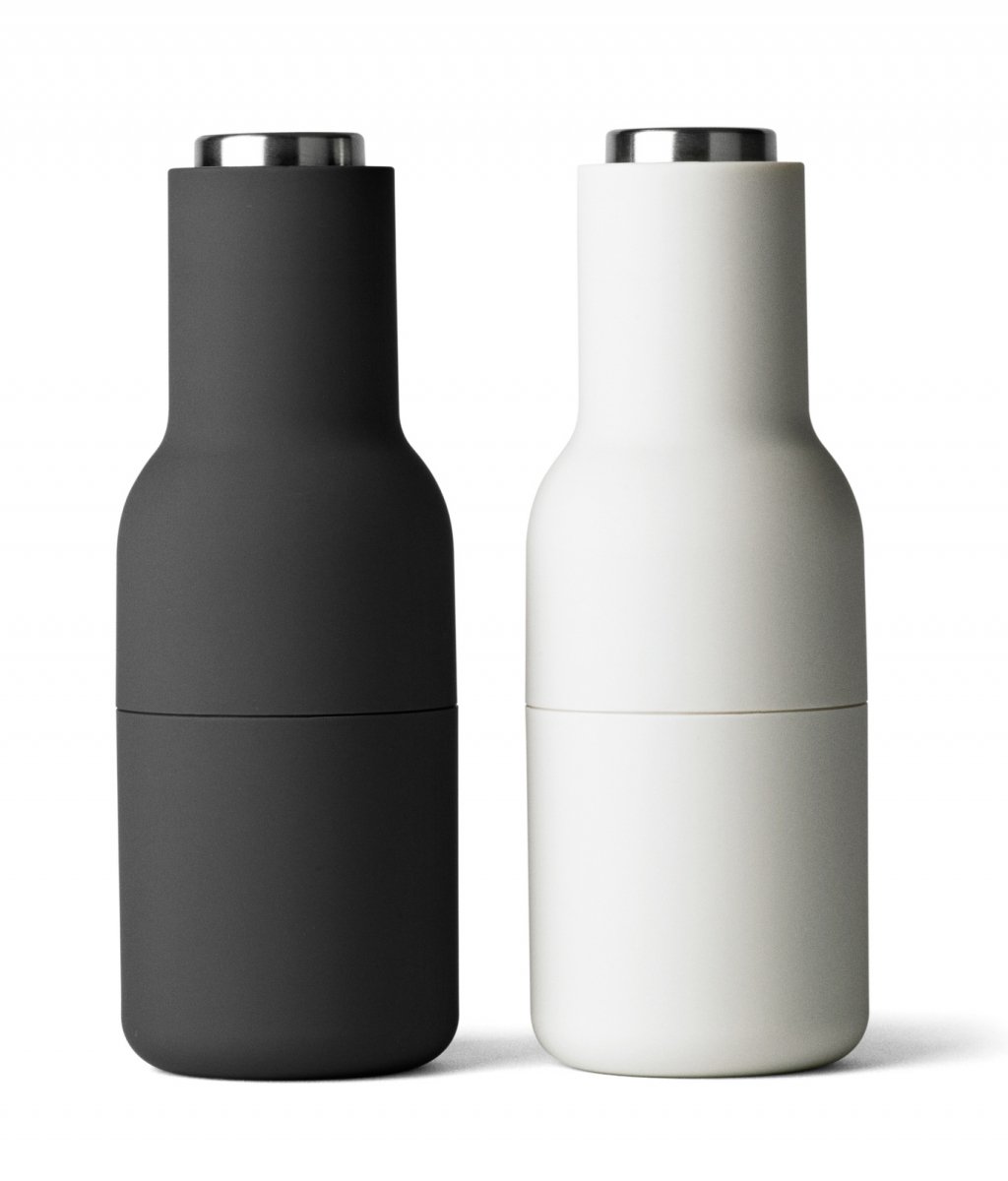 Menu Bottle Mlynček na soľ a korenie sivý/oceľový
